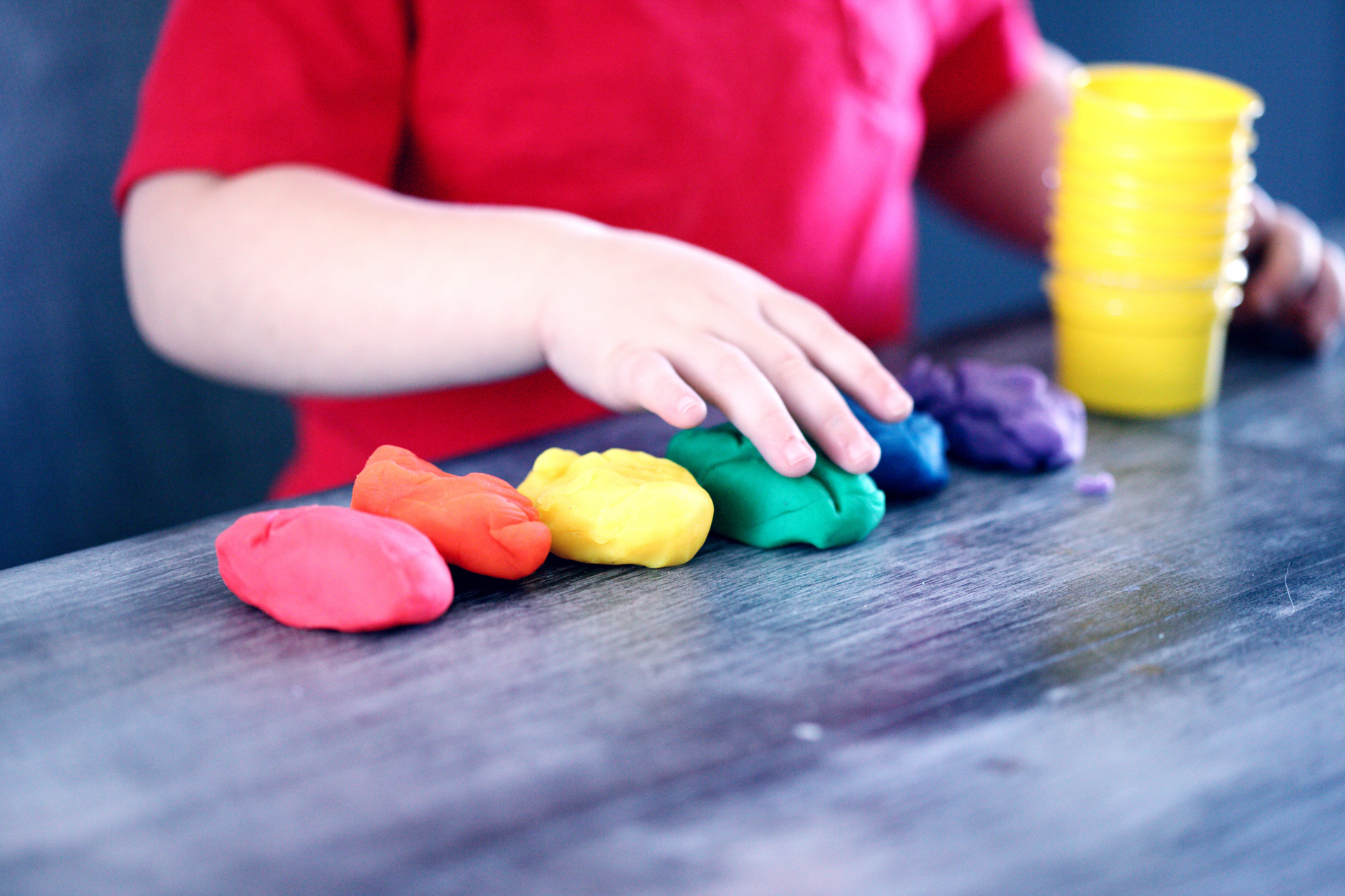 Infant Using Clay